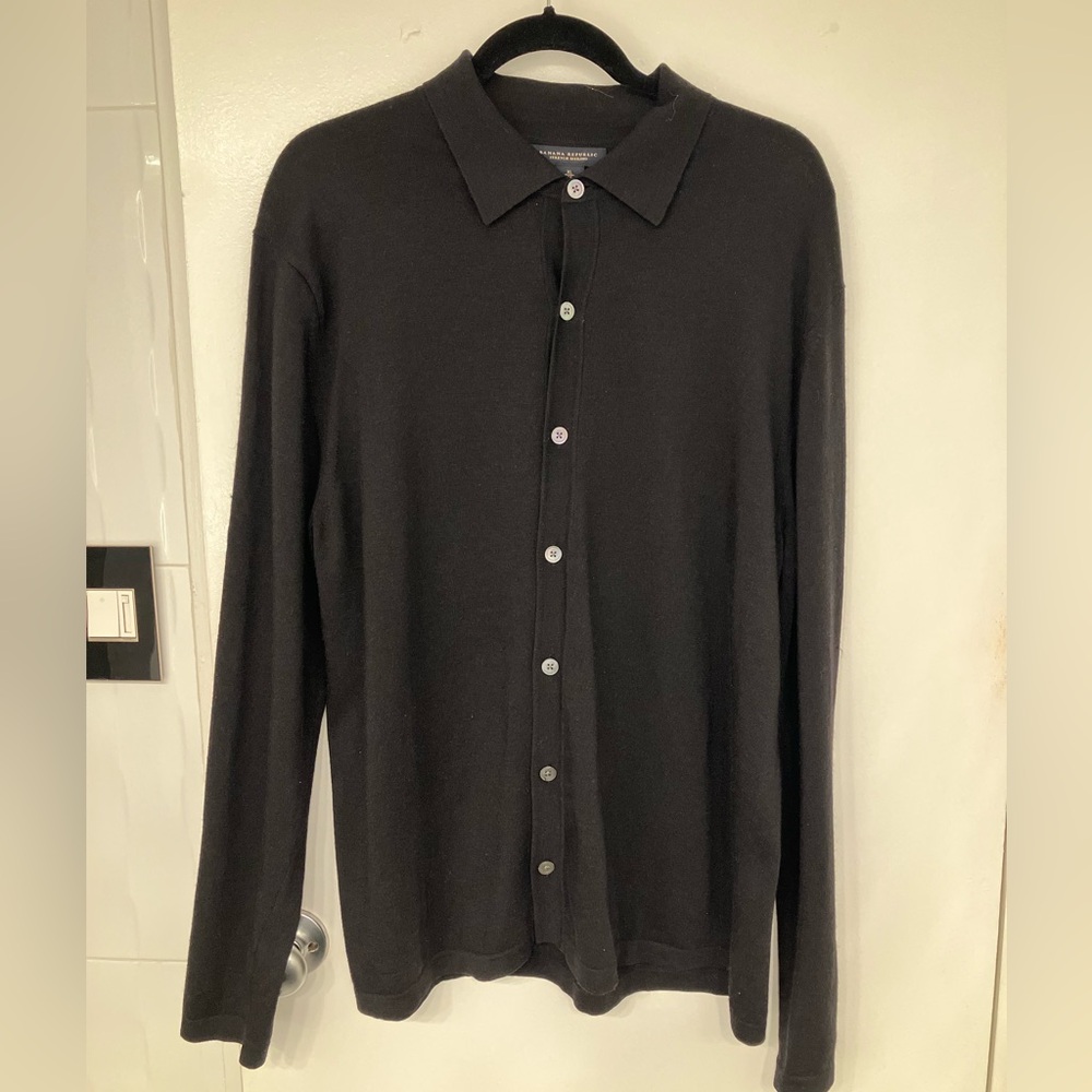 Men’s Banana Republic button down Merino Wool sweater